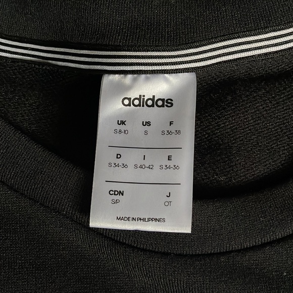 Black S Adidas Sweatshirt - Picture 2 of 3